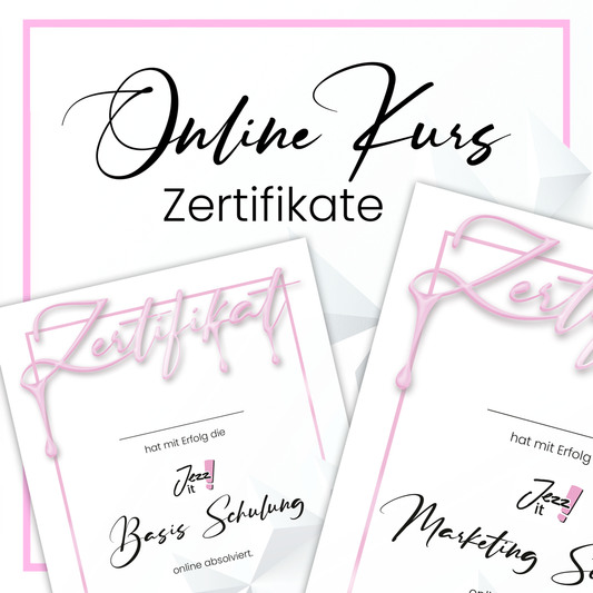 Online-Kurs Zertifikate